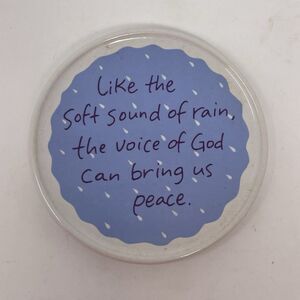 The Voice of God Ceramic Trinket Box Dish Jewelry Bowl Replacement Lid ONLY